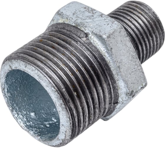 Ниппель редукционный AV Engineering 1"x1/2", нар-нар, оцинкованный AVEC500000112