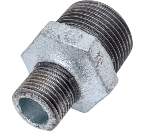 Ниппель редукционный AV Engineering 1"x1/2", нар-нар, оцинкованный AVEC500000112