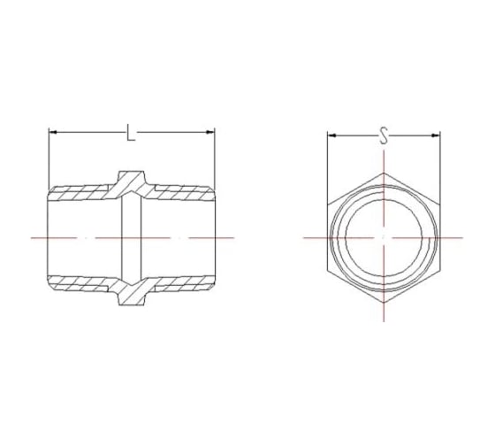 Ниппель AV Engineering 1 1/4", нар-нар, оцинкованный AVEC490000114