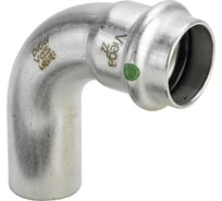 Отвод Viega НB 90 градусов Sanpress Inox, с SC-Contur, нержавеющая сталь, 15 мм 435707