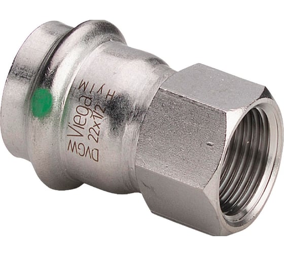 Переход Viega ВP 18 х 1/2" Sanpress Inox c SC-Contur, нержавеющая сталь 436599 1