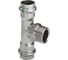 Тройник Viega Sanpress Inox с SC-Contur, 28x3/4"x28 мм, нержав.сталь 445997 1