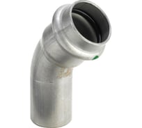 Отвод Viega НВ 45 Sanpress Inox с SC-Contur, нержавеющая сталь, 28 мм 435417