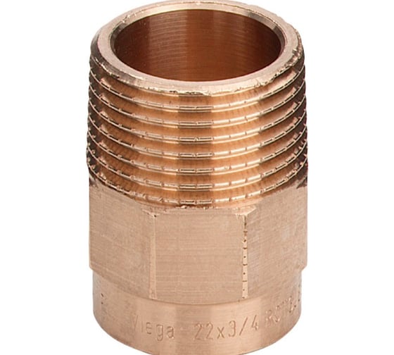 Переход Viega на наружную резьбу 18х1/2" бронза 100650