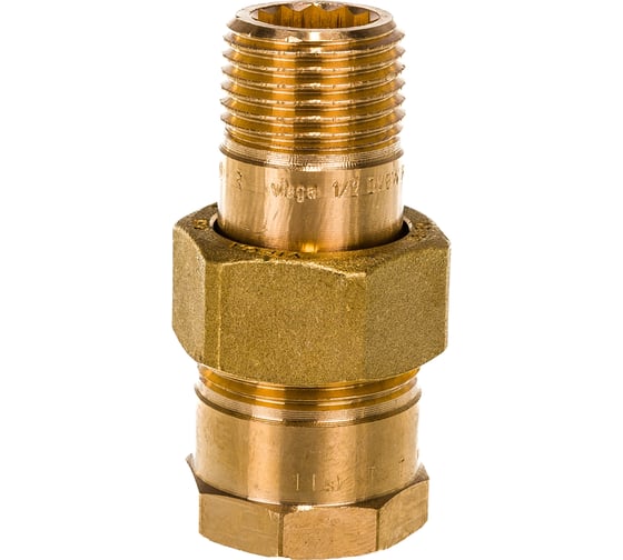 Разъёмное соединение Viega 1/2" ВР-НР, бронза 271374