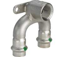 Водорозетка Viega Sanpress Inox, с SC-Contur, нержавеющая сталь, 15х1/2" 693718