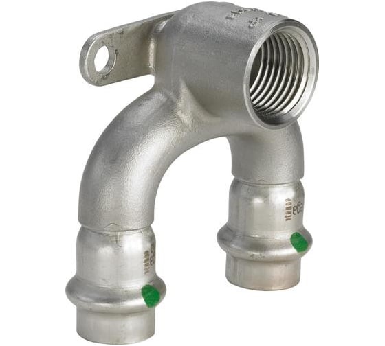 Водорозетка Viega Sanpress Inox, с SC-Contur, нержавеющая сталь, 15х1/2" 693718 1