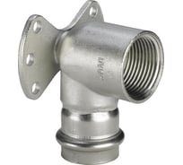 Водорозетка Viega Sanpress Inox, с SC-Contur, нержавеющая сталь, 18х1/2" 437251