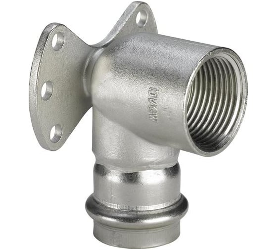 Водорозетка Viega Sanpress Inox, с SC-Contur, нержавеющая сталь, 18х1/2" 437251 1