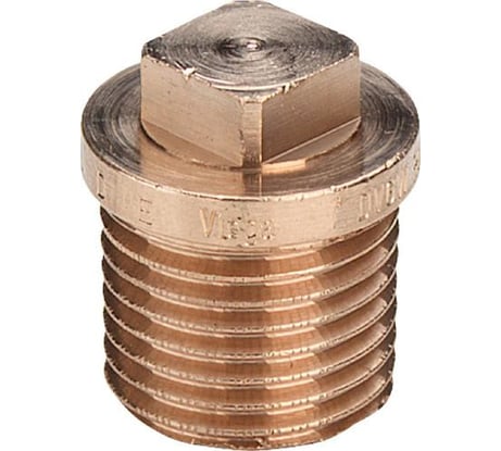 Заглушка Viega 3/4" НР, бронза 320089