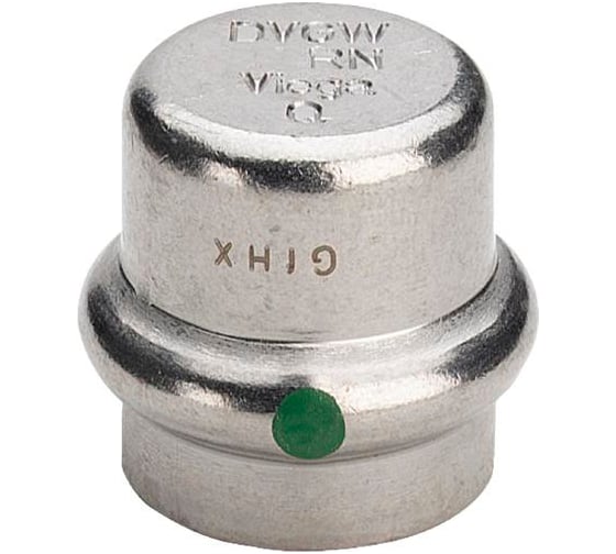Заглушка Viega Sanpress inox с SC-Contur, нержавеющая сталь, 42 мм 452902 1