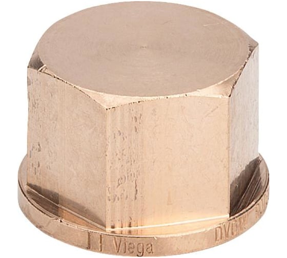 Заглушка Viega В, 3/8", бронза RX, с многогранником 281854