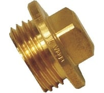 Заглушка Viega Н, 1/2", латунь, с квадратом, с цилиндрической резьбой 100797