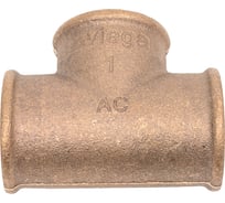 Тройник Viega, ВВВ, 1", 1", 1", бронза RX, равнопроходной 264260