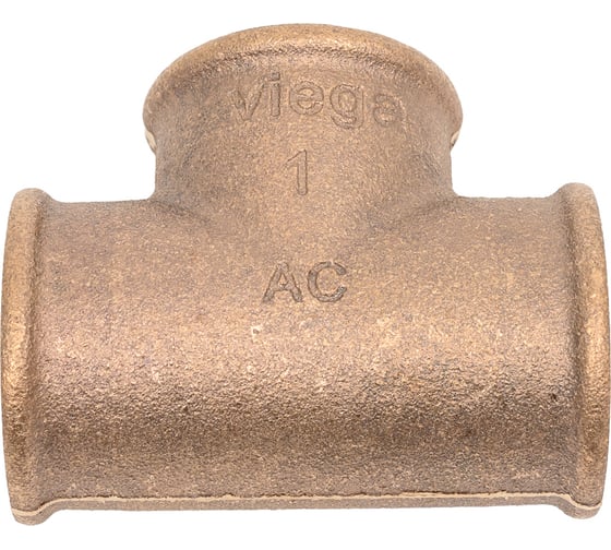 Тройник Viega, ВВВ, 1", 1", 1", бронза RX, равнопроходной 264260