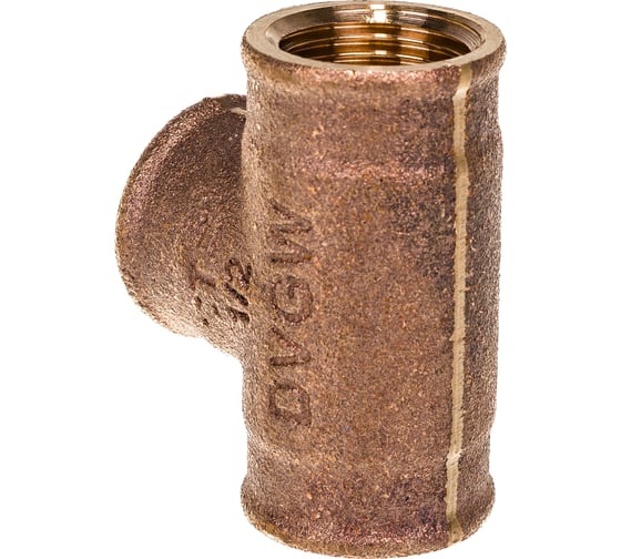 Тройник Viega, ВВВ, 1/2", 1/2", 1/2", бронза RX, равнопроходной 264222