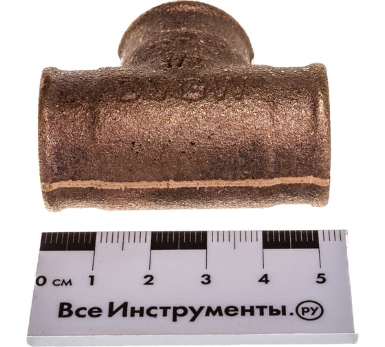 Тройник Viega, ВВВ, 1/2", 1/2", 1/2", бронза RX, равнопроходной 264222
