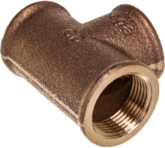 Тройник Viega, ВВВ, 3/4", 3/4", 3/4", бронза RX, равнопроходной 264246