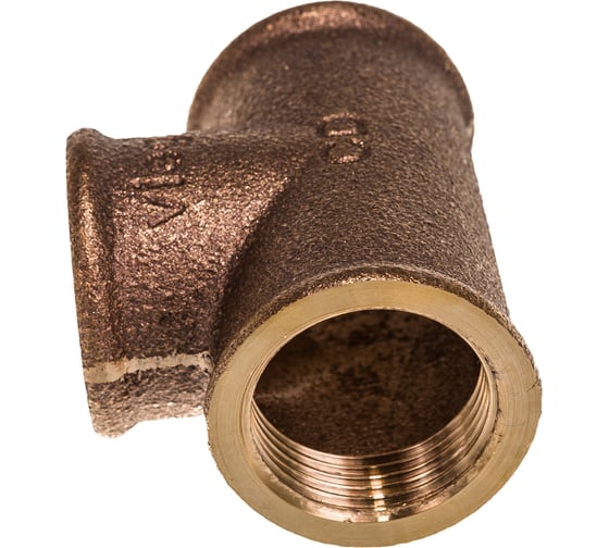 Тройник Viega, ВВВ, 3/4", 3/4", 3/4", бронза RX, равнопроходной 264246