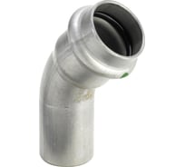 Угол Viega НВ 45 Sanpress Inox, с SC-Contur, нержавеющая сталь, 42 мм 435431
