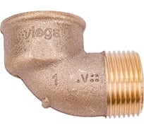 Угол Viega, 90, НВ, 1", бронза RX 264048