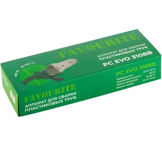 Аппарат для сварки пластиковых труб FAVOURITE 800Вт PC EVO 3108B 127103108