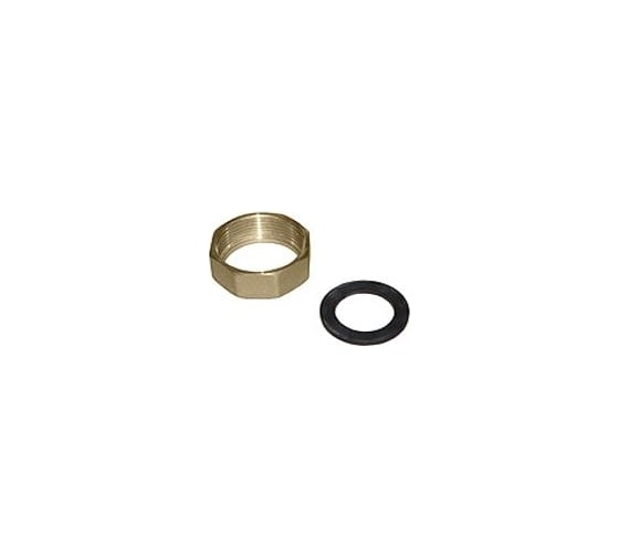 Гайка сантехническая Hoobs с прокладкой 1 1/2", латунь HB-AYHT26SET