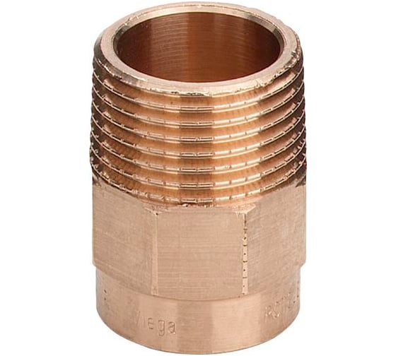 Переход Viega НЕСТАНДАРТ на наружную резьбу, 22х3/4", бронза 100322
