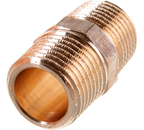 Ниппель Viega НН, 1/2", бронза, равнопроходной 266592