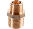 Ниппель Viega НН, 1/2", 3/8", бронза, редукционный 266530 1