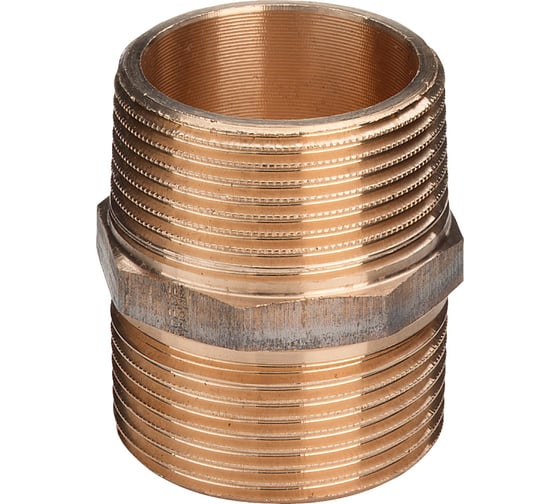 Ниппель Viega НН, 1/4", бронза, равнопроходной 320416 1