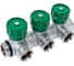 Коллектор Hoobs латунный хром 3/4" x 3/4" (евроконус) - 3 вых. 03102H 1