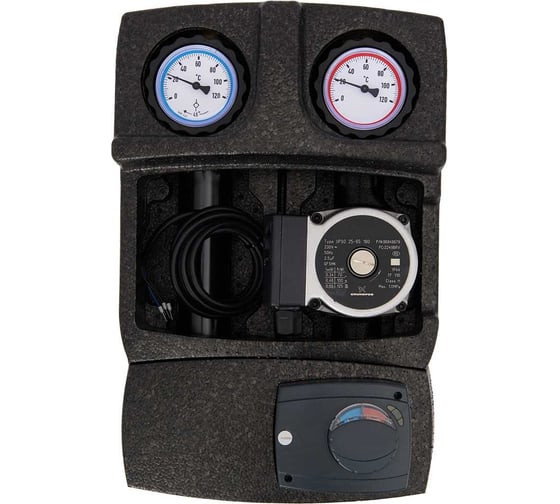 Насосная группа Hoobs DN25 1"вр х 1 1/2"нр, с 3-х ход. клапаном, с насосом UPSO25-65, с сервоприводом HB-21355N-M33-G6M21