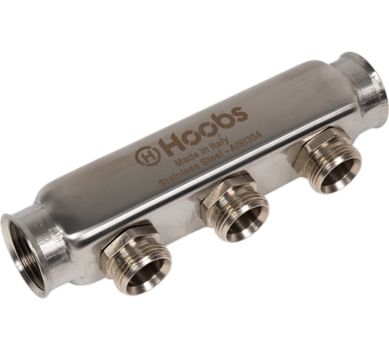 Коллектор Hoobs нержавеющая сталь, без регулировки, 1"х3/4"-3 вых. HB-INCGO-111503