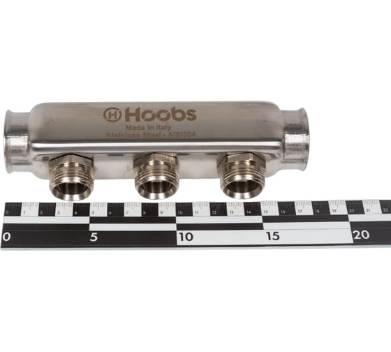 Коллектор Hoobs нержавеющая сталь, без регулировки, 1"х3/4"-3 вых. HB-INCGO-111503