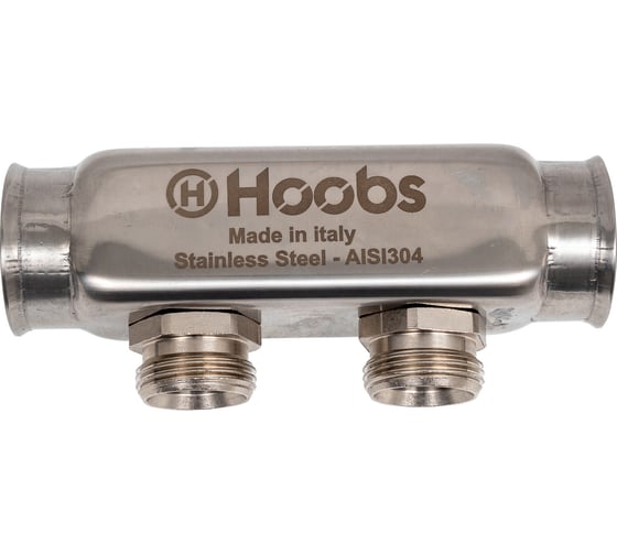 Коллектор Hoobs нержавеющая сталь, без регулировки, 1"х3/4"-2 вых. HB-INCGO-111502