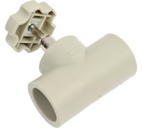 Вентиль TEBO PPR 32 мм серый 031060304