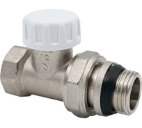 Настроечный клапан AQUALINK  для радиатора с уплотнением прямой вн-нар 1/2" 02677