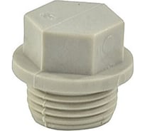 Заглушка TEBO PPR 20x1/2 НР серый 031090201