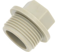 Заглушка TEBO PPR 25x3/4 НР серый 031090202