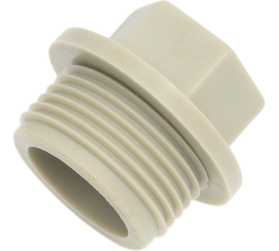 Заглушка TEBO PPR 25x3/4 НР серый 031090202