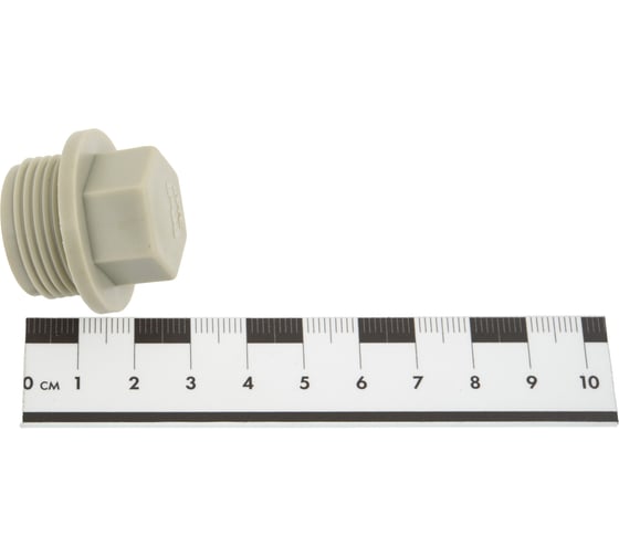 Заглушка TEBO PPR 25x3/4 НР серый 031090202