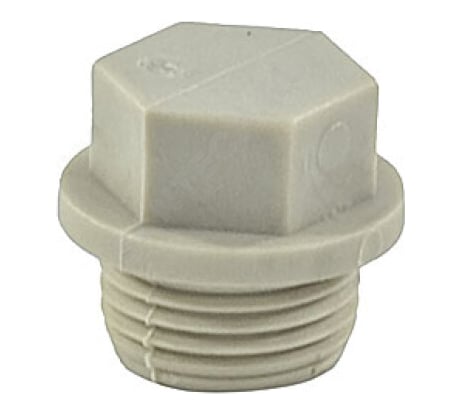 Заглушка TEBO PPR 32x1 НР серый 031090203