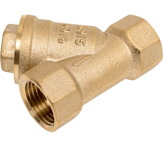 Фильтр ГАЛЛОП Y-образный, магнитный, латунь, газ, Ду15 Ру16 м/м, 50C 118015 036-0707