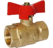 Кран шаровой ГАЛЛОП Креп 330 Ду20 Ру16 м/м, латунь, полнопроходной, бабочка 103214 007-6778