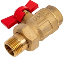 Кран шаровой ГАЛЛОП Креп 332 Ду15 Ру16, м/американка, полнопроходной, бабочка 103225 007-6769