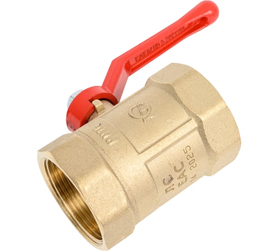 Кран шаровой ГАЛЛОП ПРАКТИК 120 Ду40 Ру16, латунь, м/м, рычаг 103280 107-6096 1