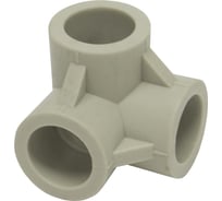 Тройник двухплоскостной TEBO PPR 25 серый 031040802