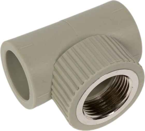 Комбинированный тройник TEBO PPR 32x1" ВР серый 031040310