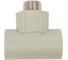Тройник комбинированный TEBO PPR 25x1/2 НР серый 031040505 1